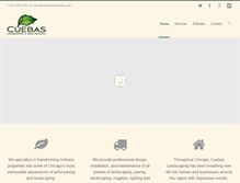 Tablet Screenshot of cuebaslandscaping.com